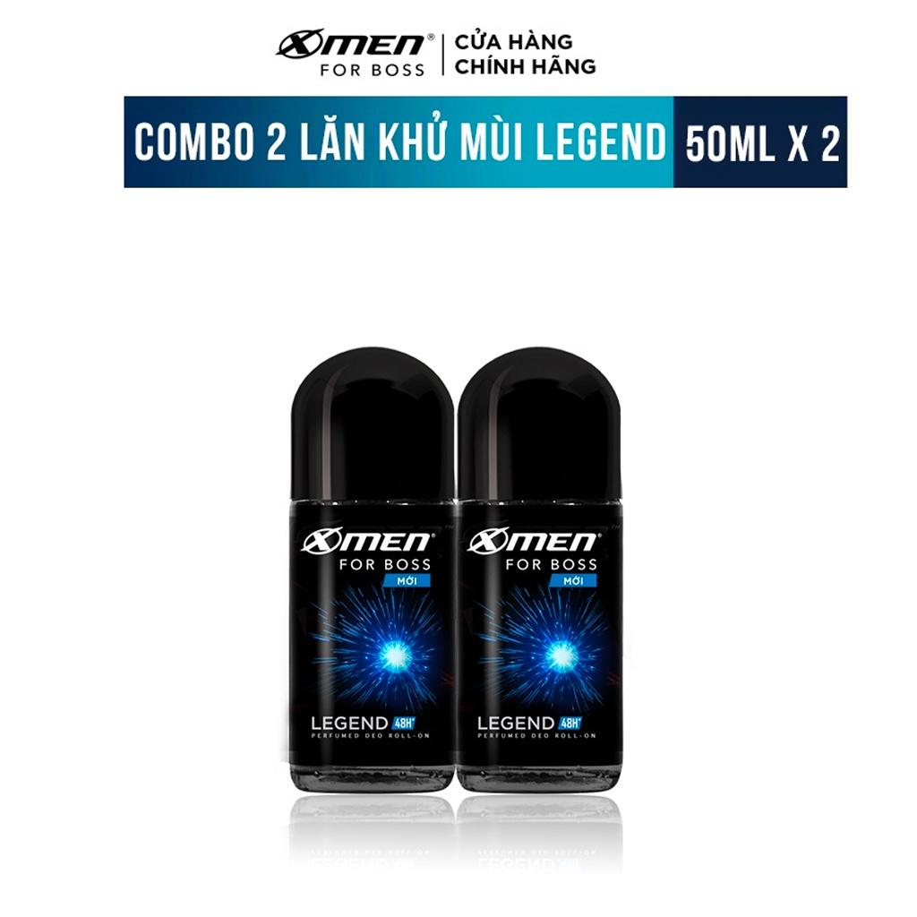 Combo 2 Lăn khử mùi X-men For Boss Legend 50ml/chai