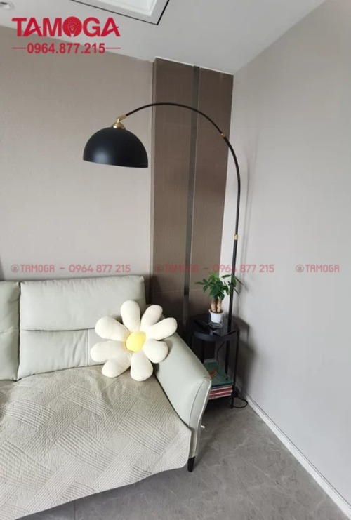 Đèn cây chụp sắt sơn đen 005 BK TAMOGA trang trí, decor phòng khách phòng ngủ