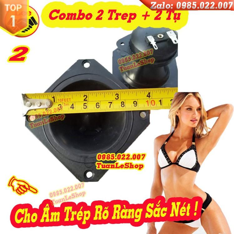 COMBO 2 LOA TREBLE THẠCH ANH VUÔNG VÀ 2 TỤ 1,5MF 250V