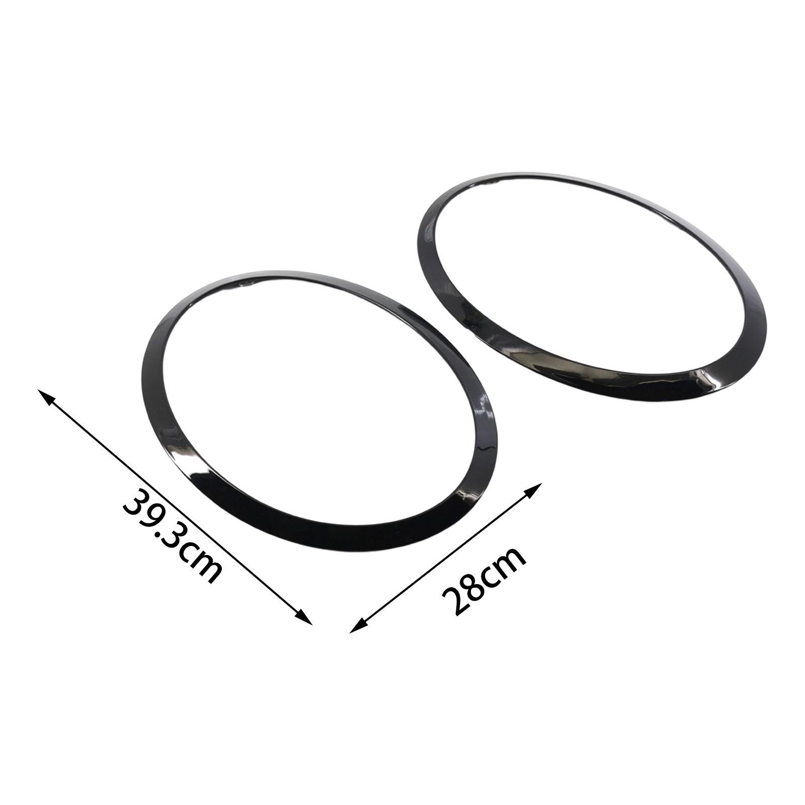 Scratch Headlight Chrome Headlight Surround ,Direct Replaces Spare Parts, Durable Accessory, Headlight Bezel