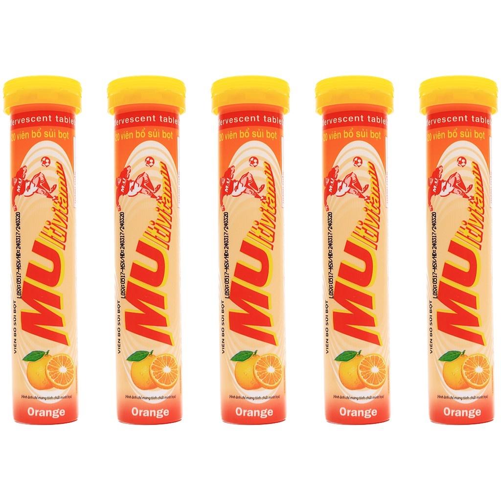 Viên sủi bổ sung vitamin MULTIVITAMIN Vị Cam, tăng sức đề kháng