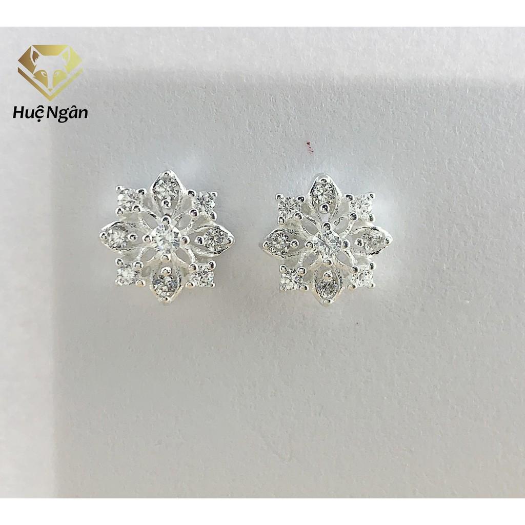 Bông tai bạc Ý 925 Huệ Ngân - Hoa Đẹp YCXR123