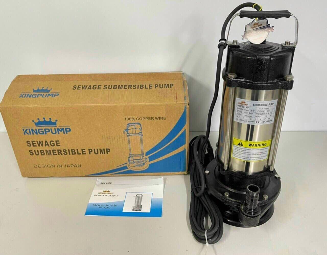 MÁY BƠM CHÌM 1500W KINGPUMP KP-1500 - HÀNG CHÍNH HÃNG