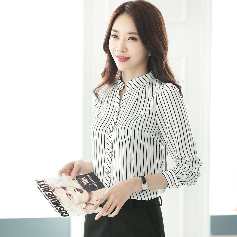 Sơ mi kẻ sọc tay lỡ Sm05