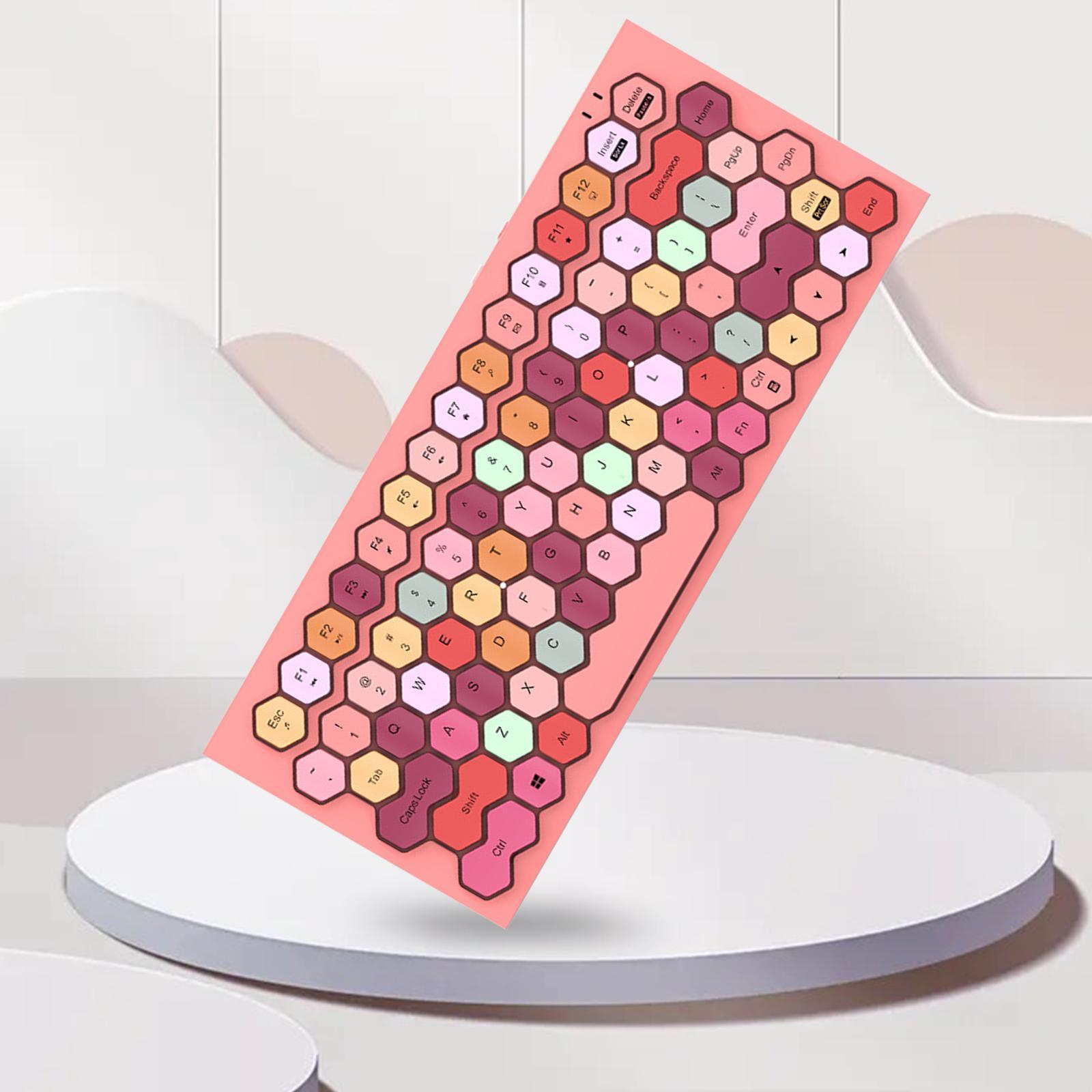 Wireless Bluetooth Keyboard, Typewriter Multimedia Keyboards for Phones Tablet Office