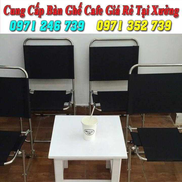 Ghế xếp inox, ghế xếp cafe, câu cá lưng thấp