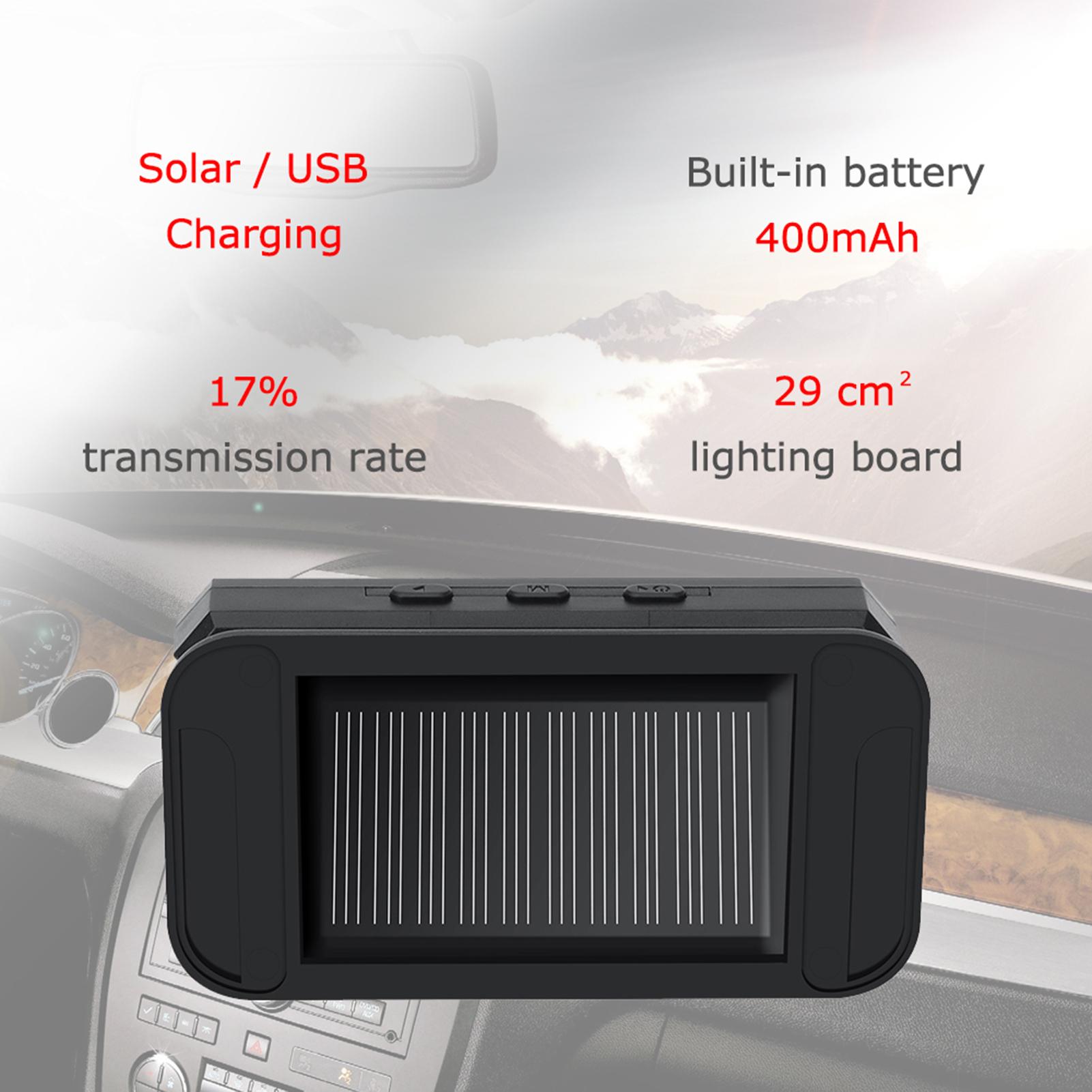Tire Pressure Monitoring System,Wireless Solar Power TPMS with 5 Alarm Modes,Auto Backlight LCD Display