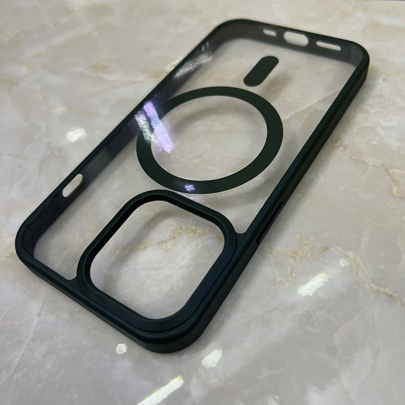 Ốp lưng dành cho iPhone 13 Pro Likgus trong viền màu hỗ trợ sạc không dây- Hàng chính hãng