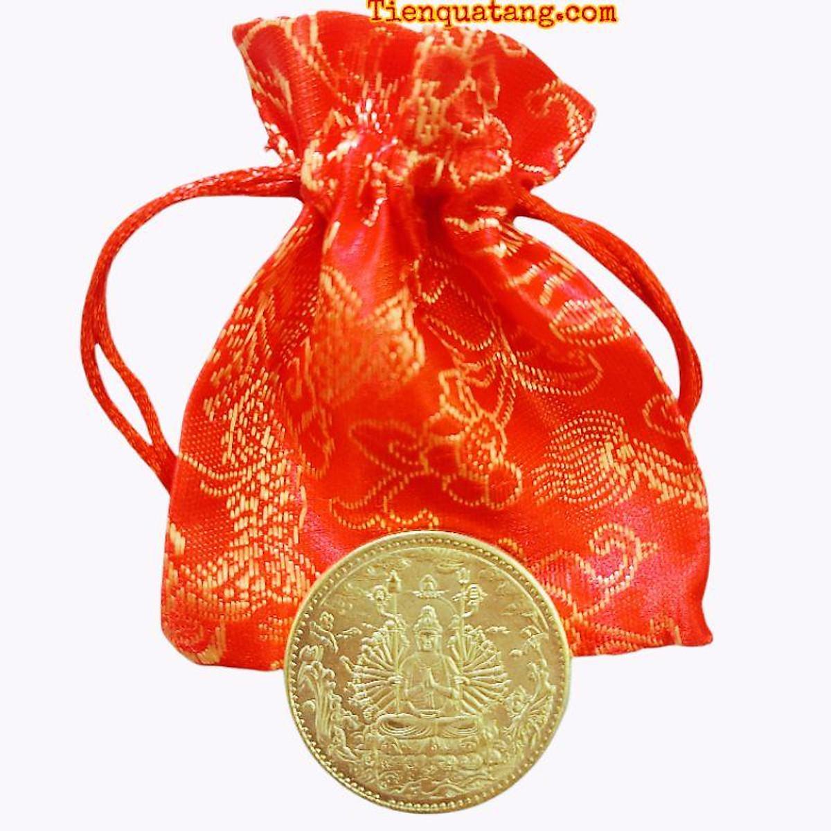 Đồng Xu Phật Nghìn Mắt Nghìn Tay Quà Tặng Phong Thủy Bình An