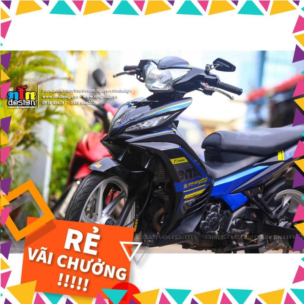 Tem Rời Exciter 135 Mẫu Xanh Xám Đen