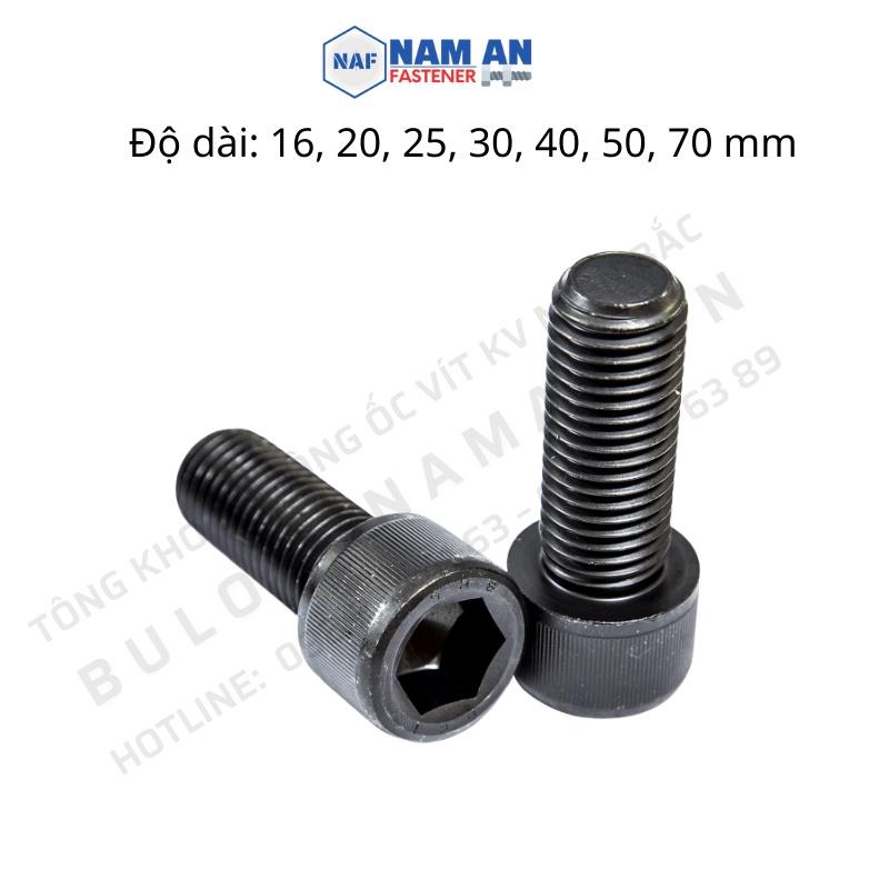 Ốc lục giác 10.9, kích thước M6, M8, M10, M12, M16, M24, ốc lục giác chìm, lục giác chìm đầu trụ cấp bền 10.9