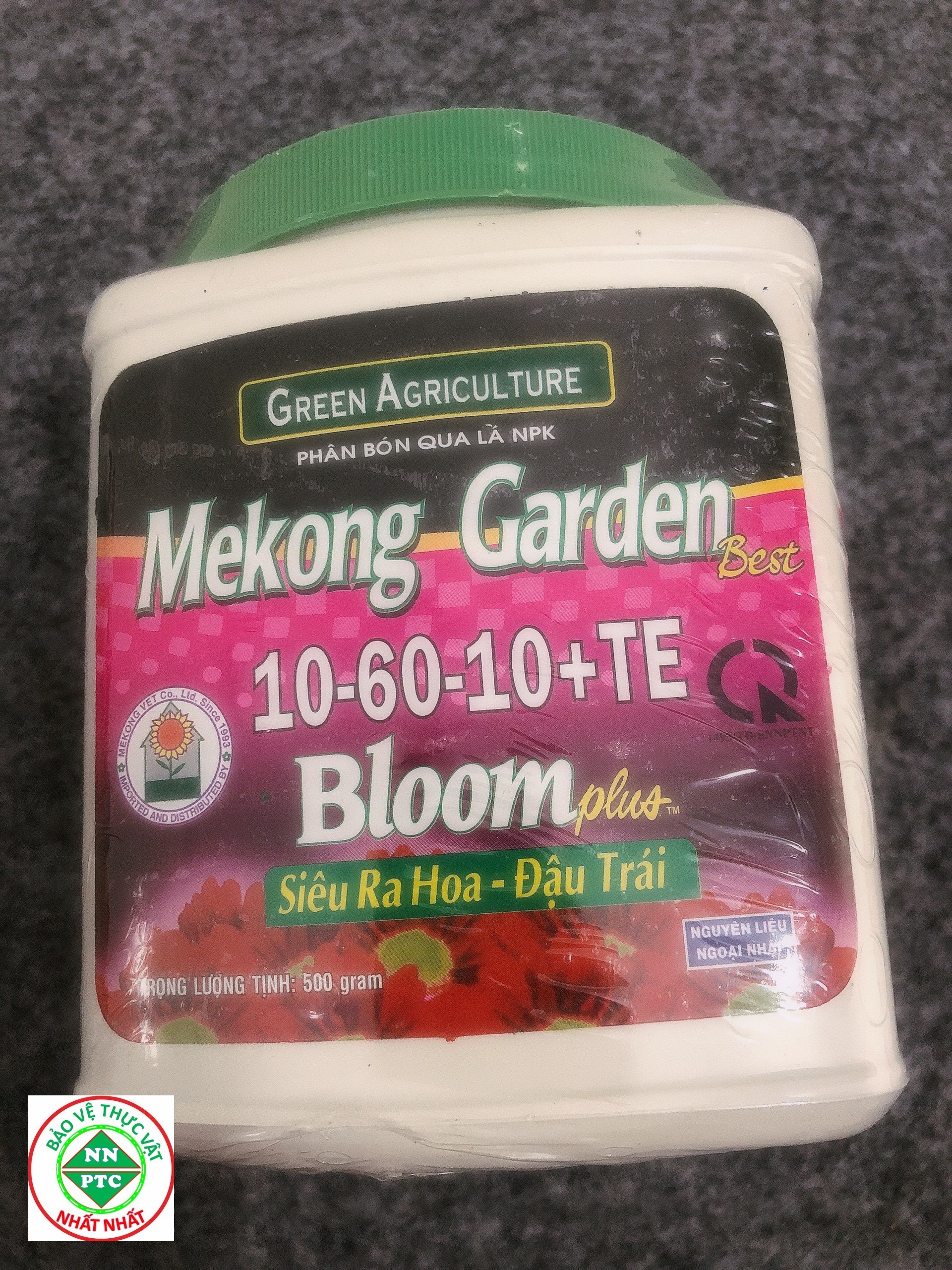 Phân Bón Lá NPK Mekong Garden 10 - 60 - 10 TE Bloom Plus Siêu Ra Hoa, Đậu Trái (500gr)