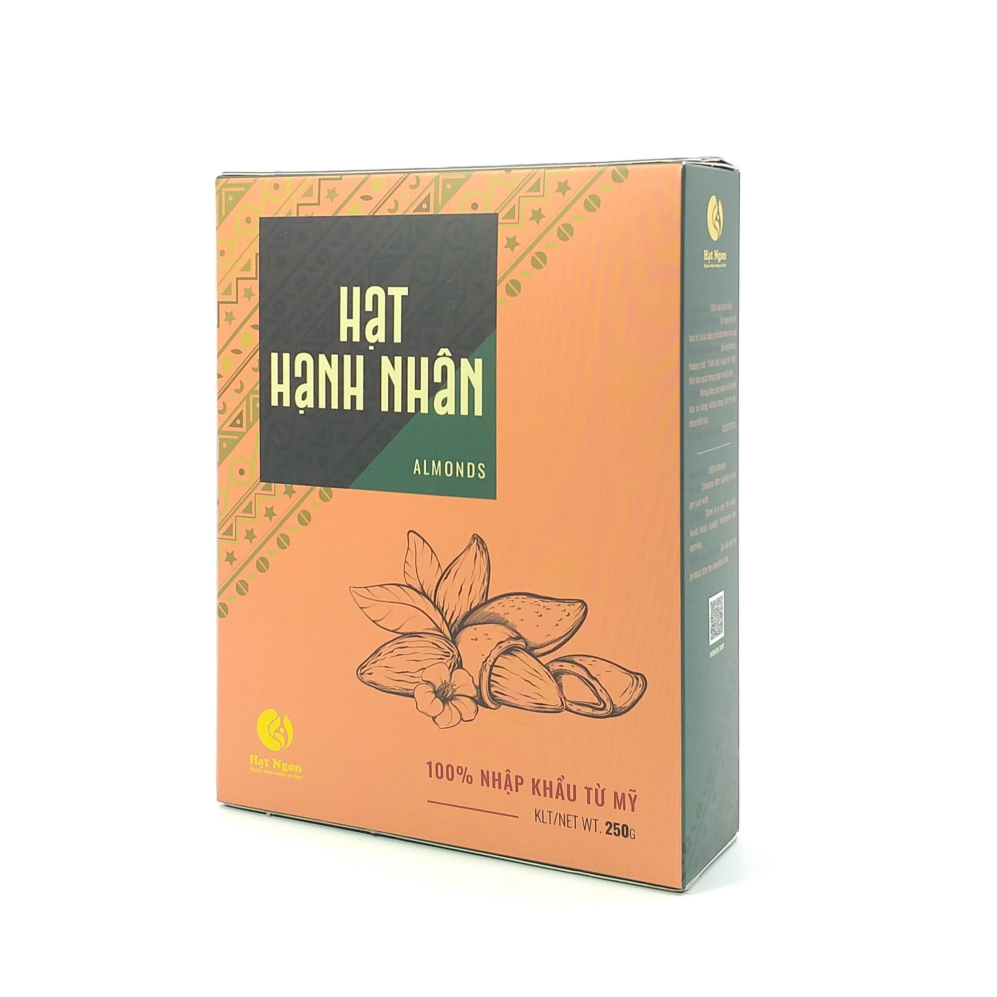 Hình ảnh HẠT HẠNH NHÂN MỸ RANG NGUYÊN VỊ - HỘP 250G