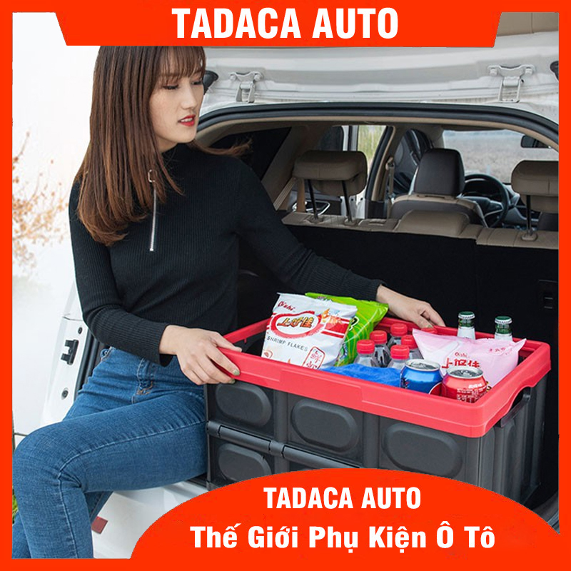Thùng Nhựa Để Đồ Đa Năng Gấp Gọn Để Cốp Ô Tô - Dung Tích 30 ~ 50 Lít