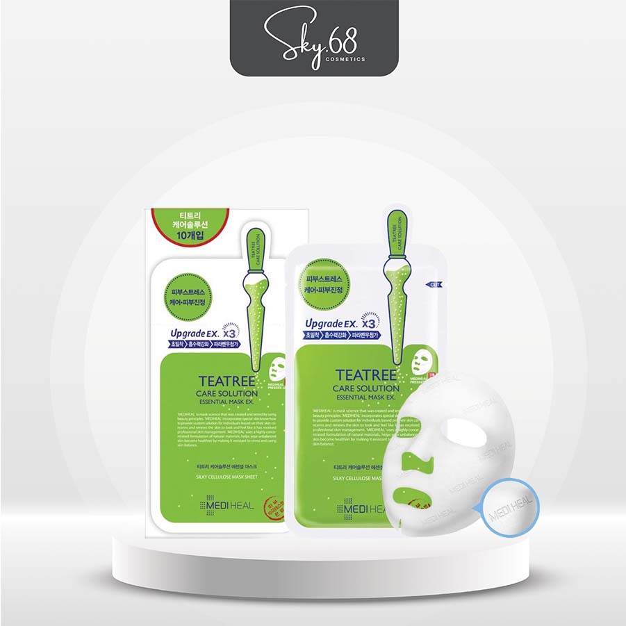Bộ 10 Mặt Nạ Mediheal Teatree Healing Solution Essential Mask x10