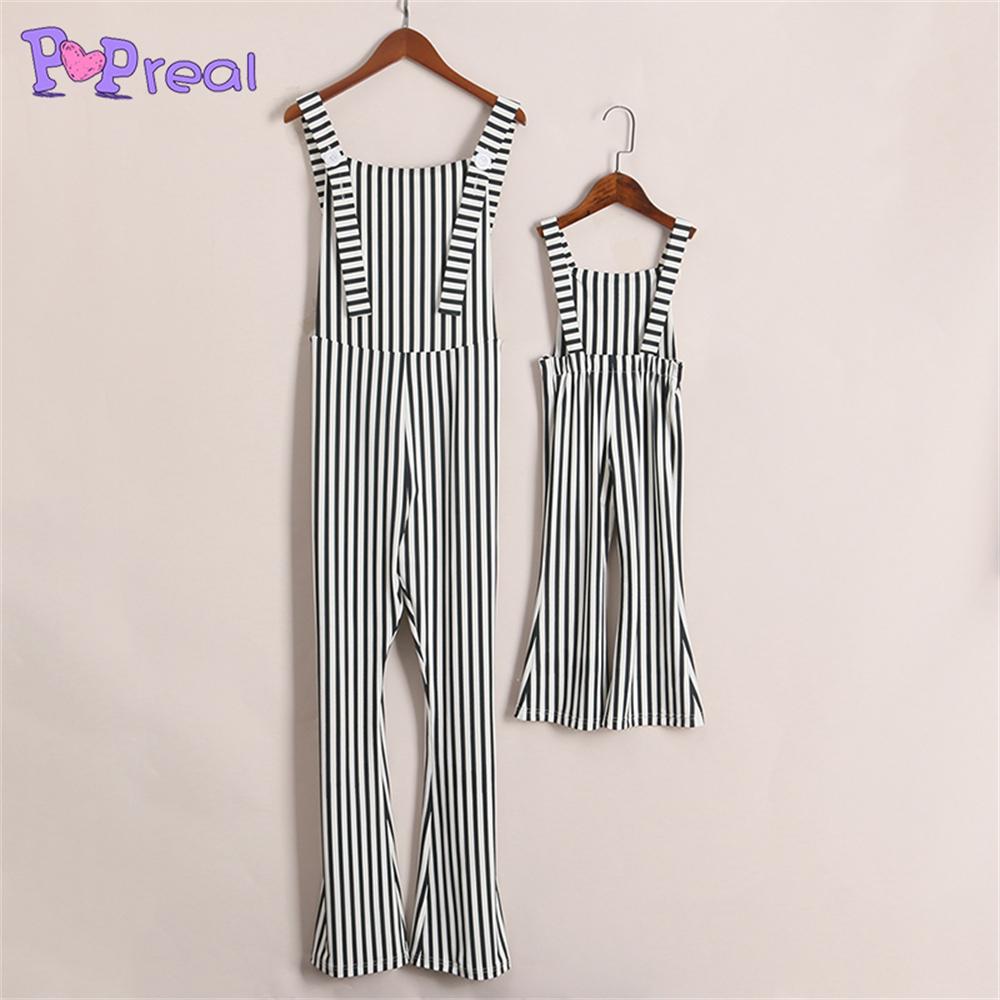 PopReal Họ Phù Hợp Với Trang Phục Mẹ Và Con Gái Phù Hợp Với Áo Liền Quần Dây Trang Phục Cha Mẹ-Con Bộ Trang Phục Cho Bé Quần Áo Bé Gái