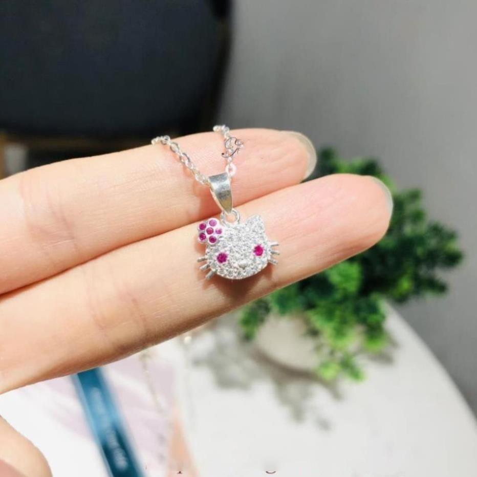 Dây chuyền bạc cho bé gái hình Hello Kitty -Trang sức TNC Jewellery