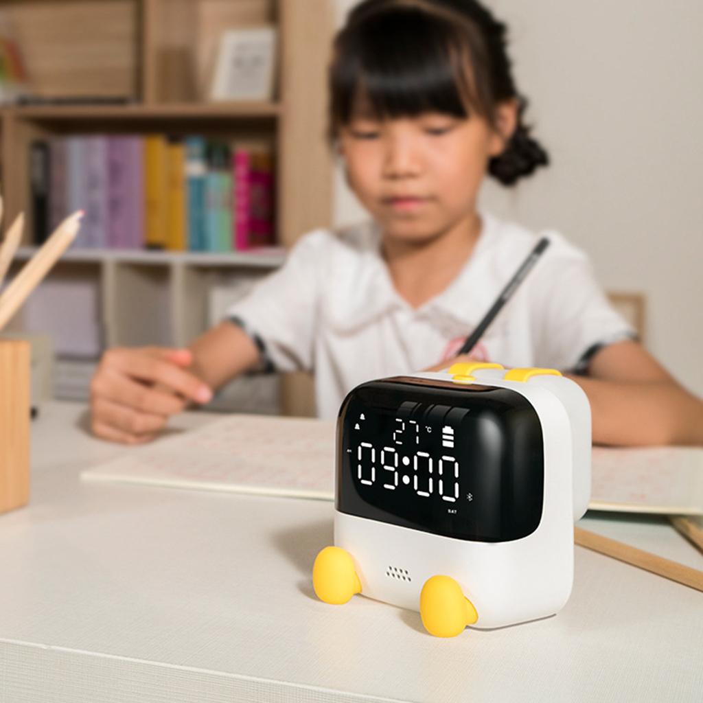 Portable Travel Alarm Clock with USB Charger Small Digital