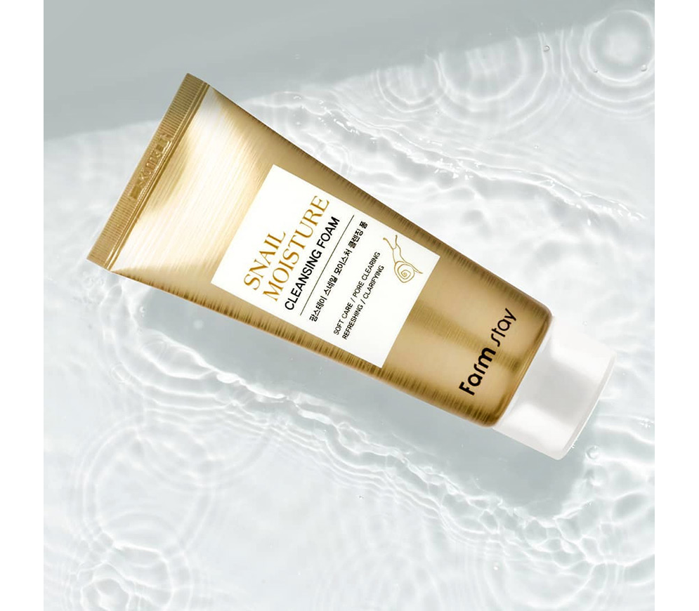 Sữa rửa mặt Farmstay Snail Moisture Cleansing Foam 100ml/tuýp