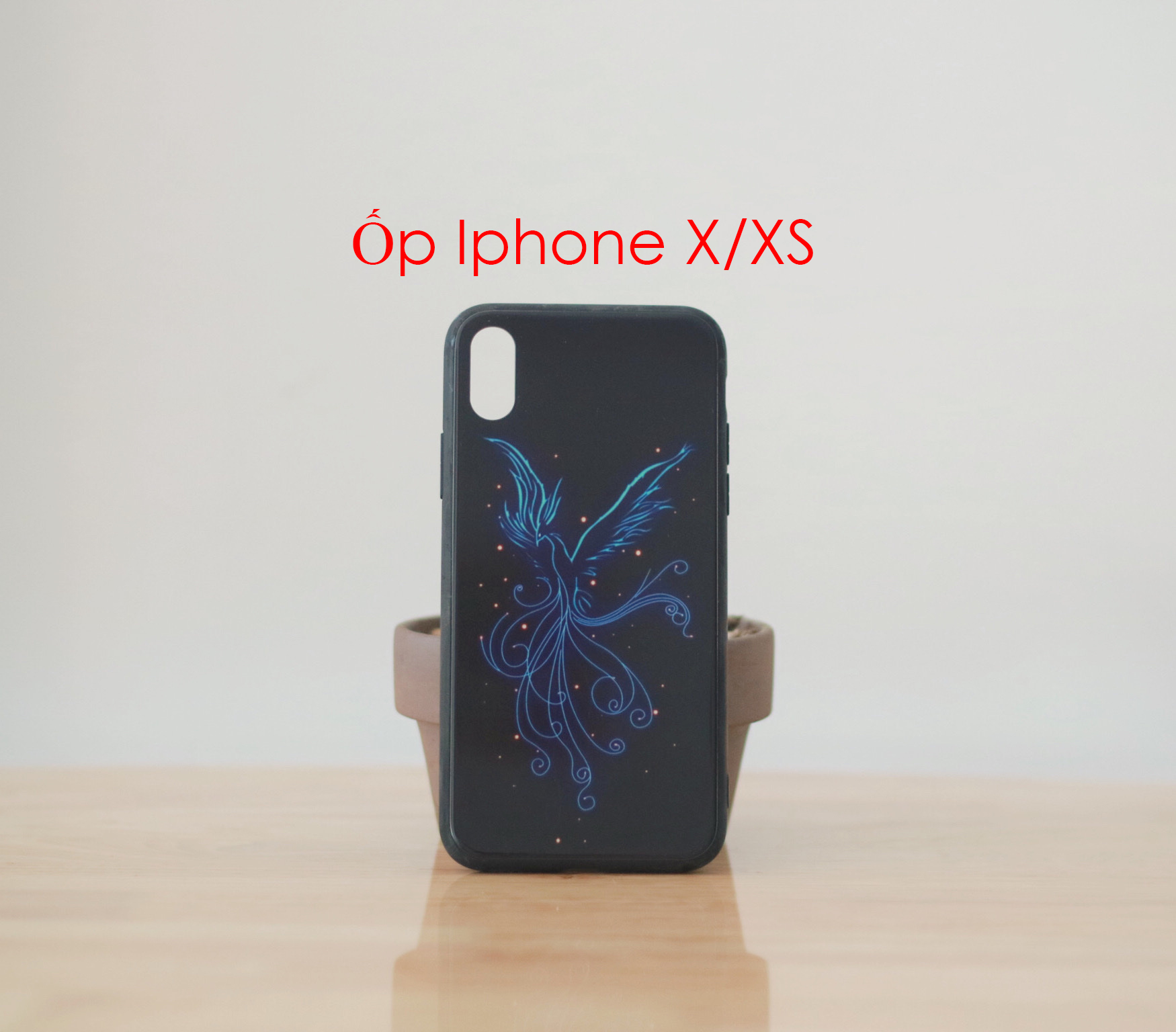 Ốp lưng mặt kính dành cho Iphone X/XS - Hàng Chính Hãng