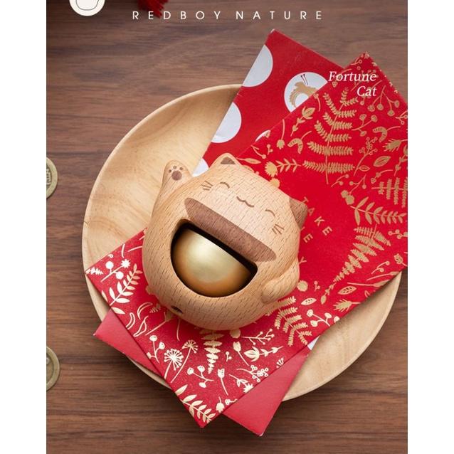 Chuông gió treo cửa "Mèo thần tài"