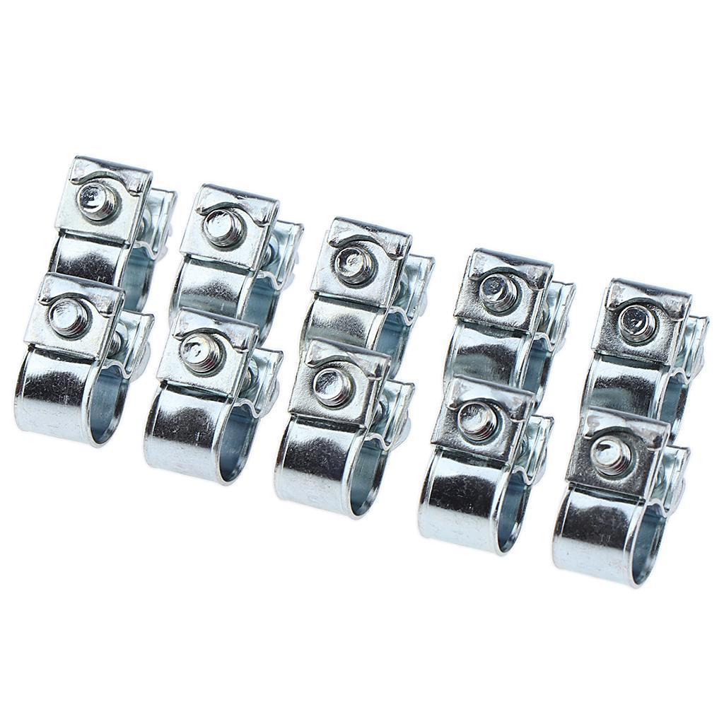 3-4pack 10x Hose Clamps Fuel Line Clips Clamp for Diesel Petrol Pipe 6 - 8mm