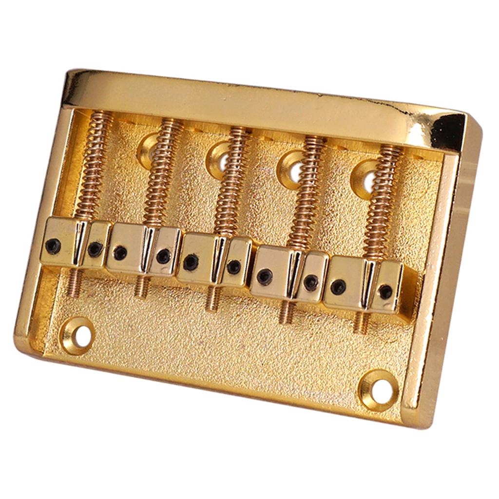 5 String Bass Bridge Golden for Electric Bass Replacement Parts Accessories