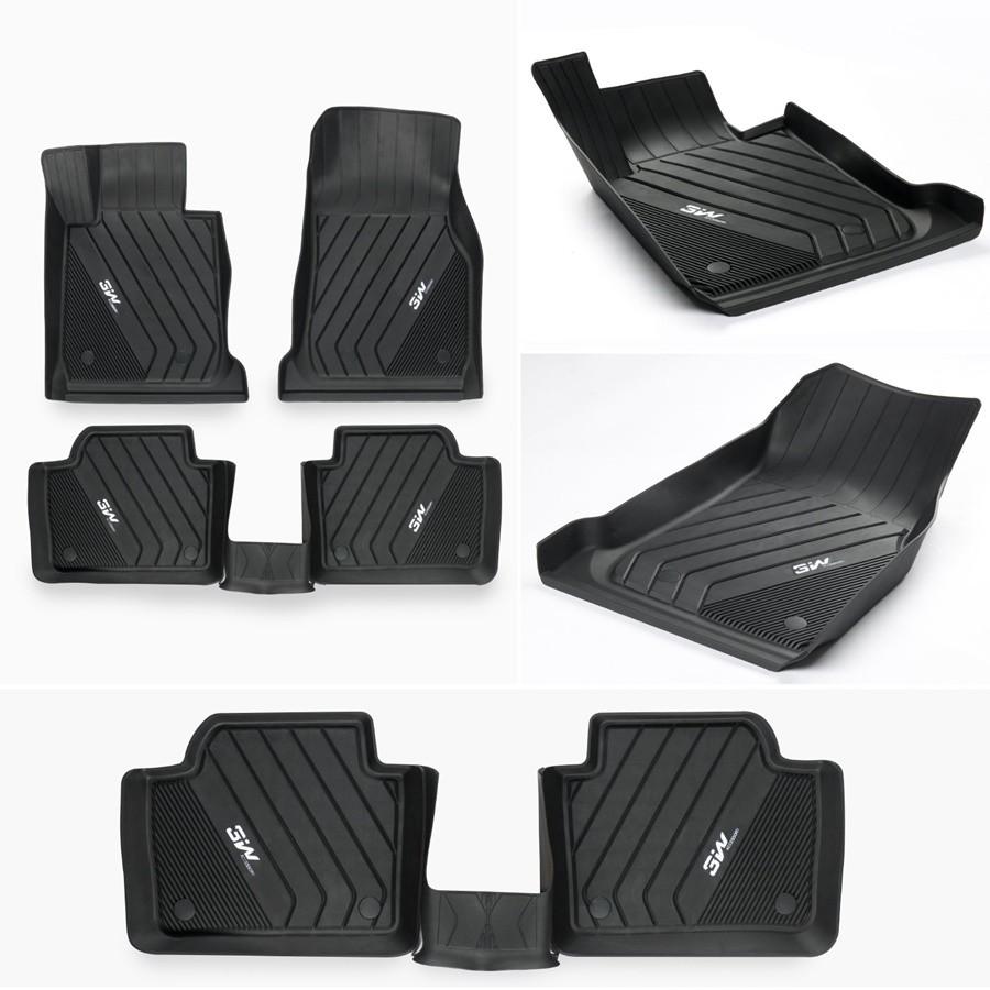 Thảm lót sàn BMW 1 series 2020- nhãn hiệu Macsim 3W - chất liệu nhựa TPE đúc khuôn cao cấp - màu đen