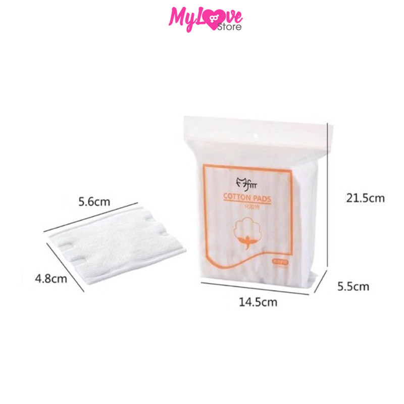 Bông Tẩy Trang 222 Miếng Cotton Pads 3 Lớp Cotton Mềm Mịn Giúp Tẩy Trang - Lau Sạch Bã Nhờn Bụi - Bẩn Trên Da