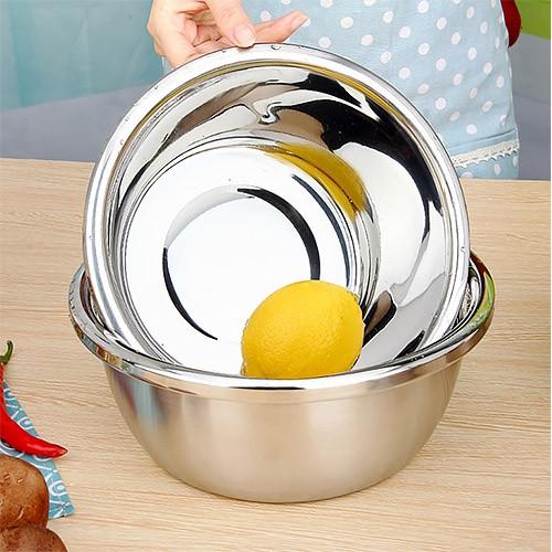 Combo 2 Thau Sâu Inox 304 Hàng Cao Cấp size 24cm và 30cm