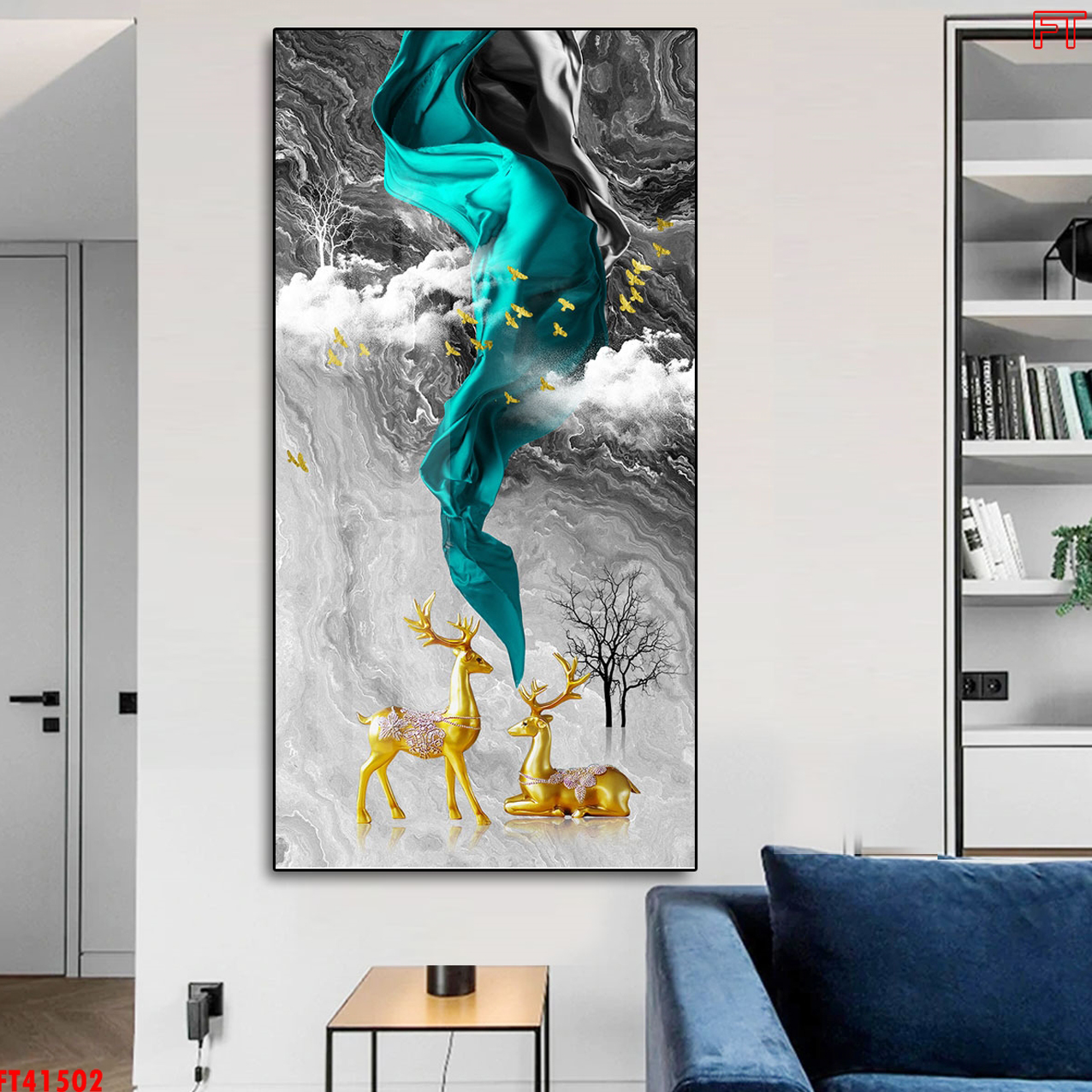 Tranh Động Vật Treo Tường - Tranh Hươu Phong Thủy Giá Rẻ