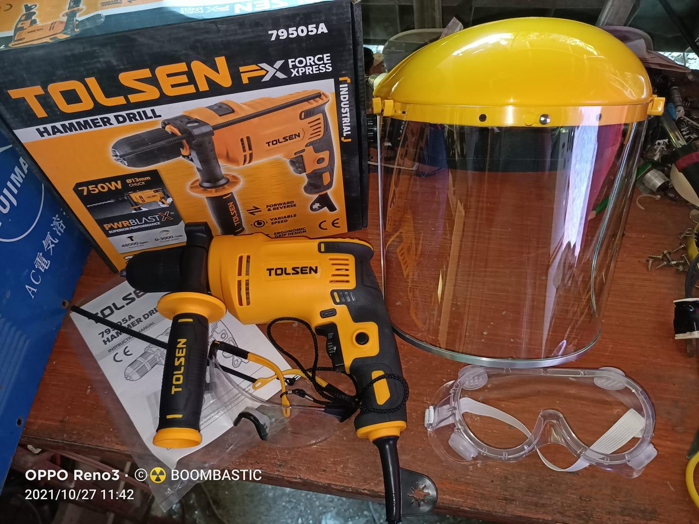 MÁY KHOAN TÁC ĐỘNG 230V, 750W TOLSEN 79505A - HÀNG CHÍNH HÃNG