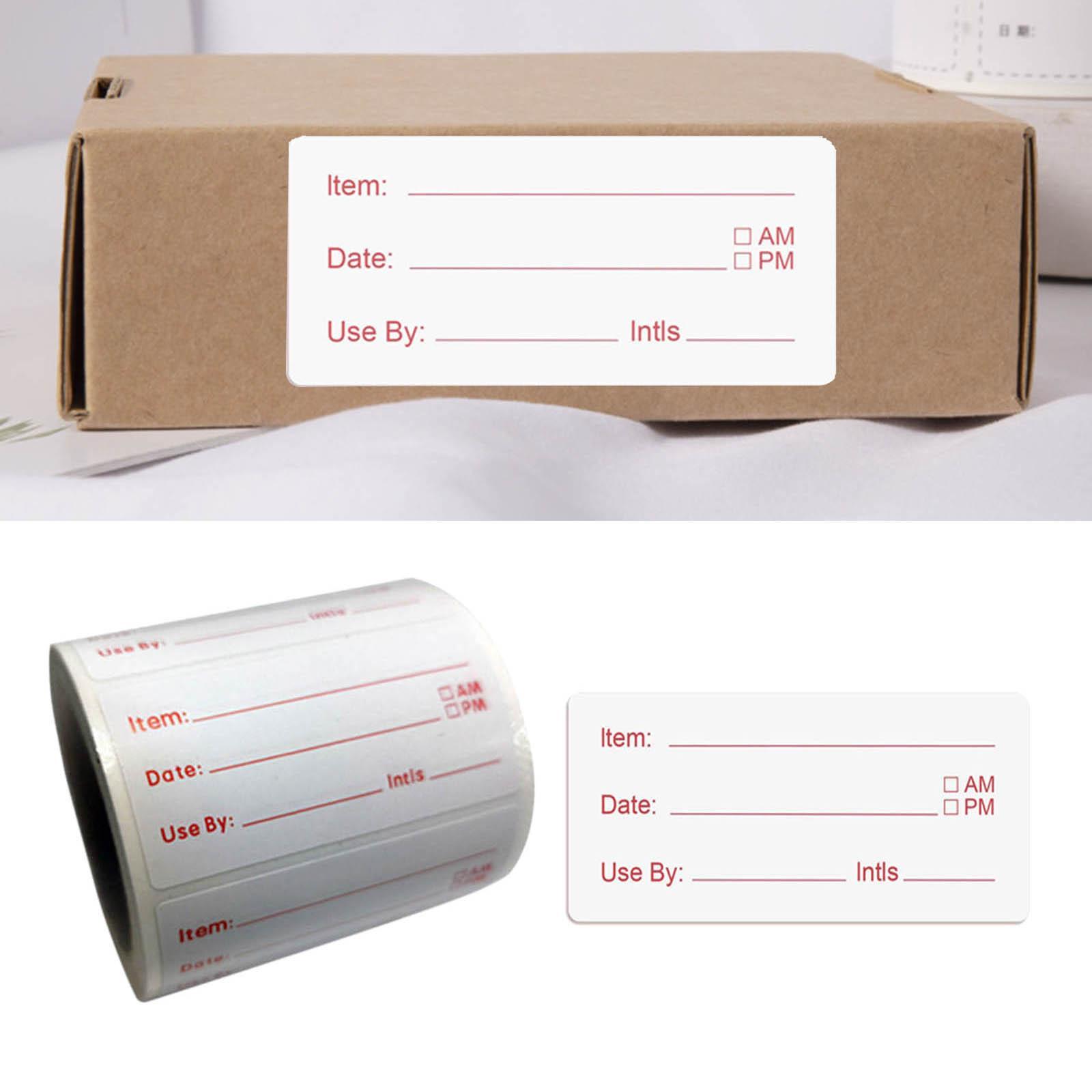 2 Rolls 1000x Refrigerator Freezer Food Labels Meal Prep Date Mark Stickers