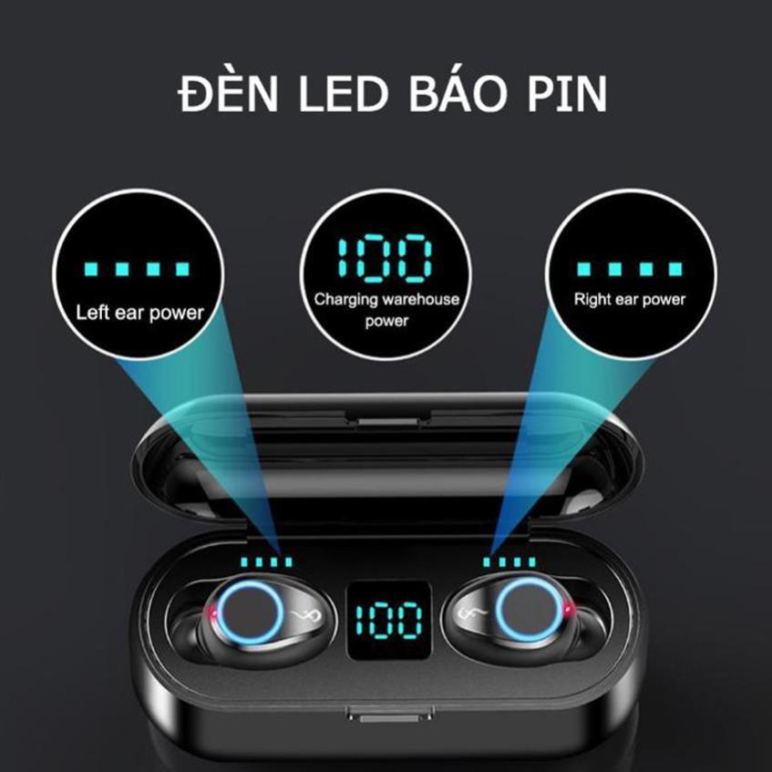 Tai Nghe Bluetooth Amoi F9 Cảm Ứng Vân Tay, Cách Âm Chống Ồn - Hàng Chính Hãng