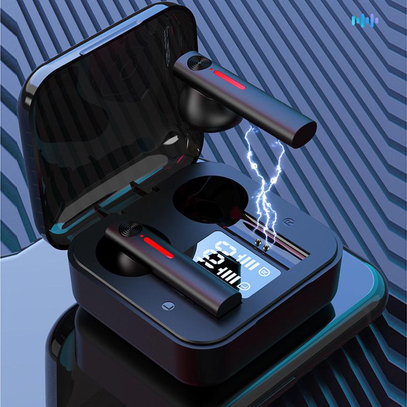 T13 Bluetooth HD Gọi Tai Nghe Không Dây Loại Bỏ Tiếng Ồn Thể Thao Tai Nghe Tai Nghe Nhét Tai Có Mic Màn Hình Hiển Thị LED