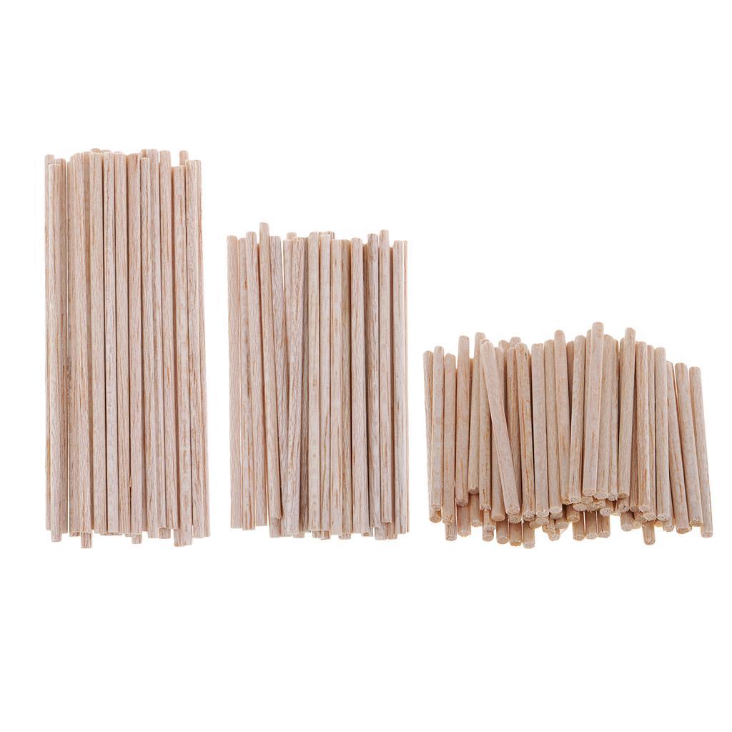 2-8pack Unfinished Balsa Wood Stick DIY Wood Modelling Stick DIY crafts 100mm