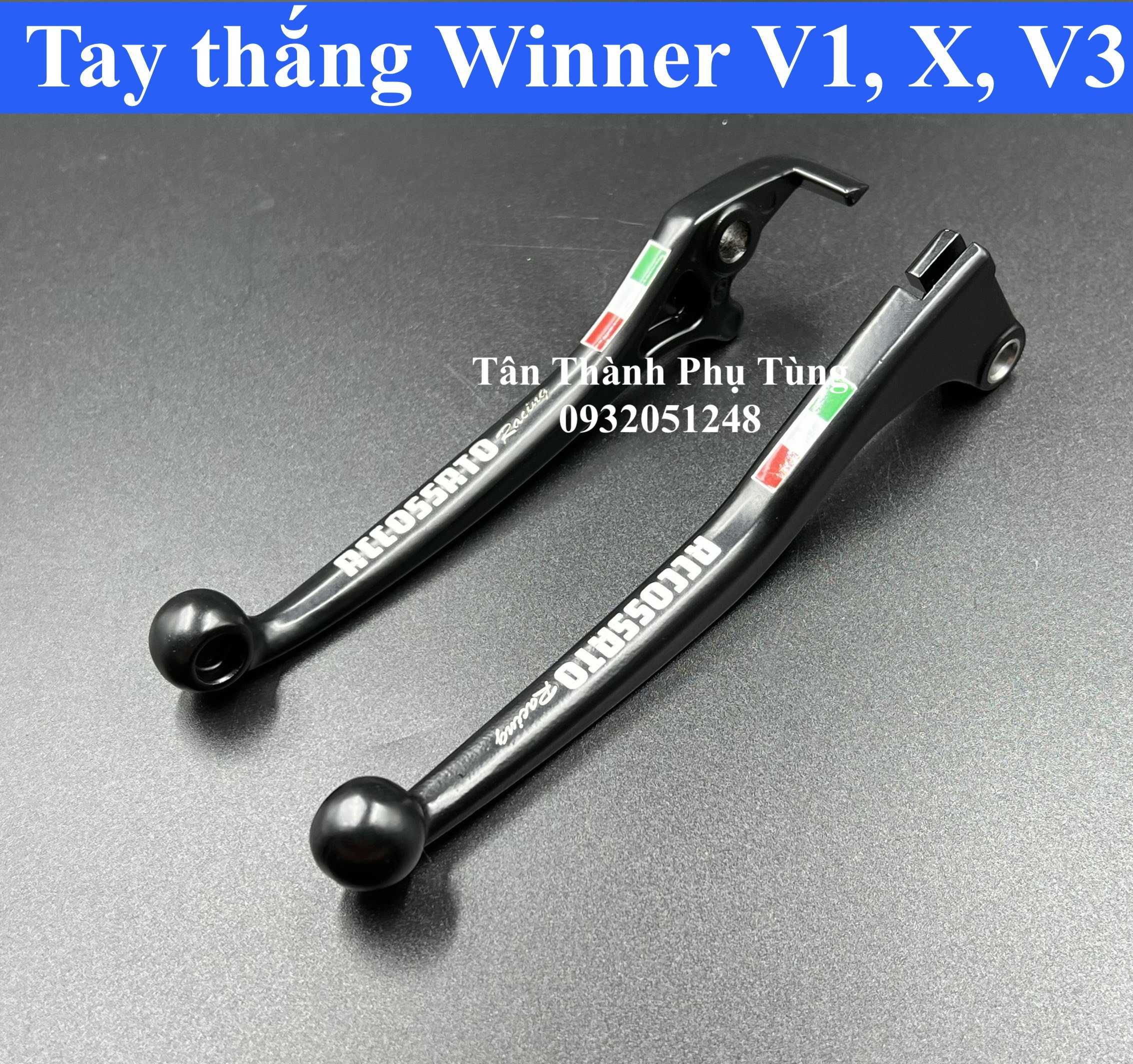 Tay thắng dành cho Winner V1, Winner X, V3 - Màu đen 1 cặp