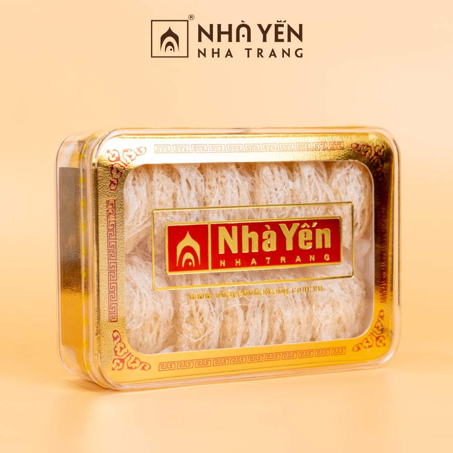 Tổ Yến Trắng Tinh Chế - Nhà Yến Nha Trang - Loại Chất Lượng 5.0 - Hộp 50 Gram - Tổ Yến Sào Tinh Chế - Hàng Chính Hãng