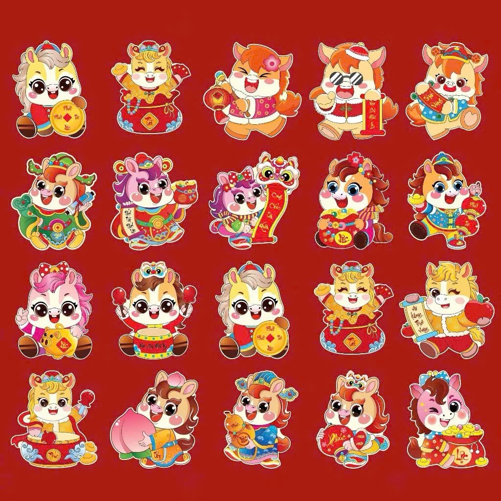 Lì Xì Chibi Tết Hottrend Bính Ngọ 2026 Cam Kết Chất Lượng