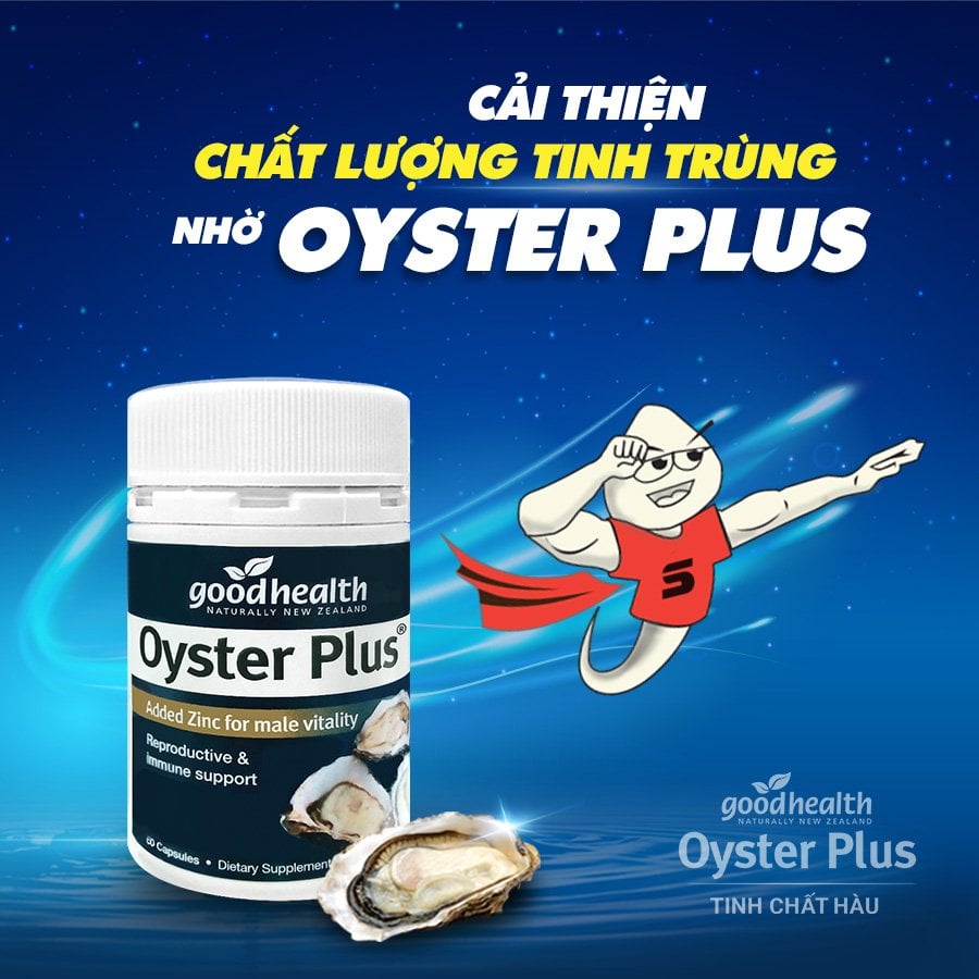 Tinh chất hàu tăng cường sinh lý nam Goodhealth Oyster Plus New Zealand giúp tăng sinh lực, tăng sức khỏe sinh sản, tăng sức đề kháng-OZ Slim Store