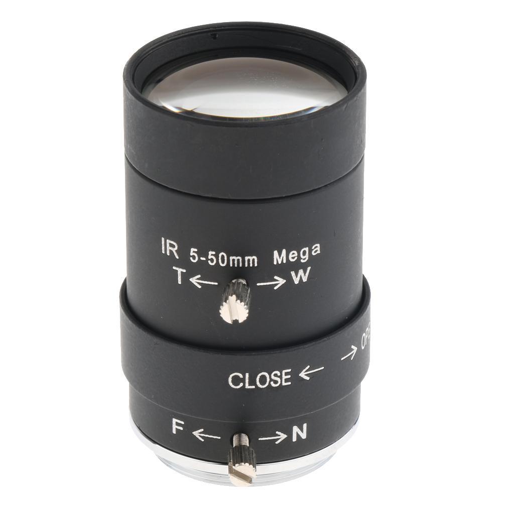 5mm-50mm 1/3" F1.6 Manual Iris Lens CS Mount for Security CCTV Camera