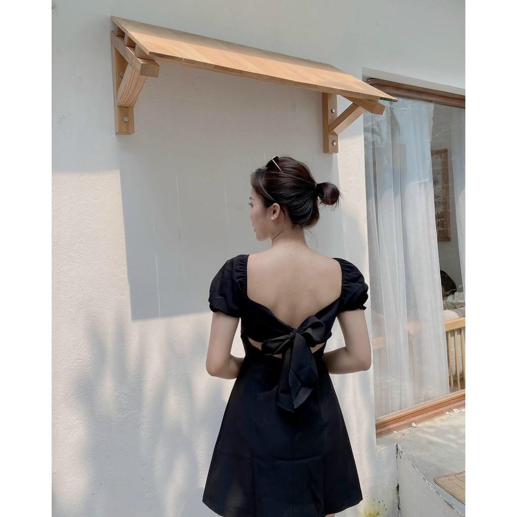 Váy đen nơ lưng NAMI DRESS - V004