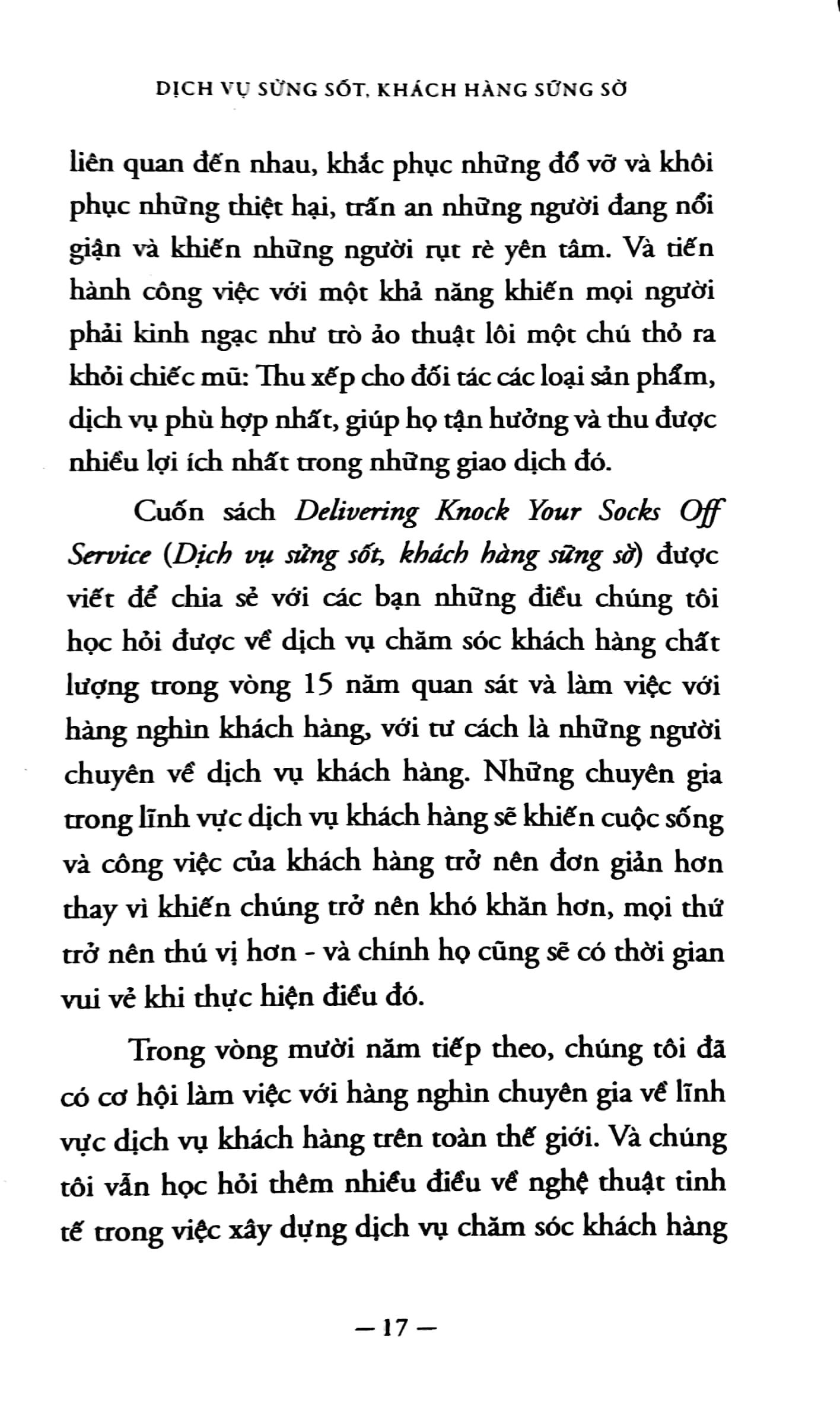 Dịch Vụ Sửng Sốt Khách Hàng Sững Sờ (Tái Bản 2017)