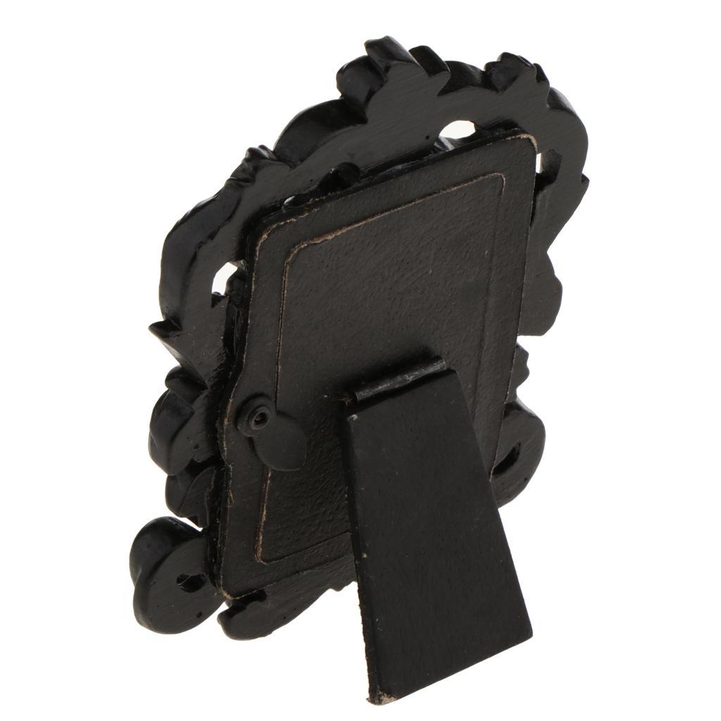 2-10pack Vintage Resin Photo Frame Picture Holder Home Table Decoration Black