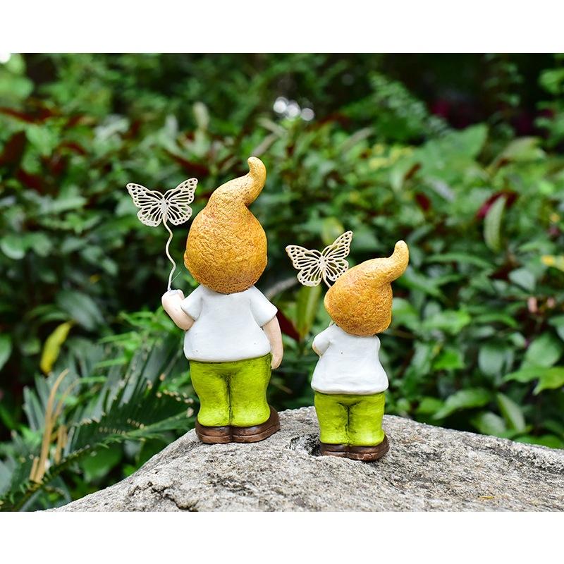 Set 3 búp bê gốm sứ cậu bé hở rốn dễ thương