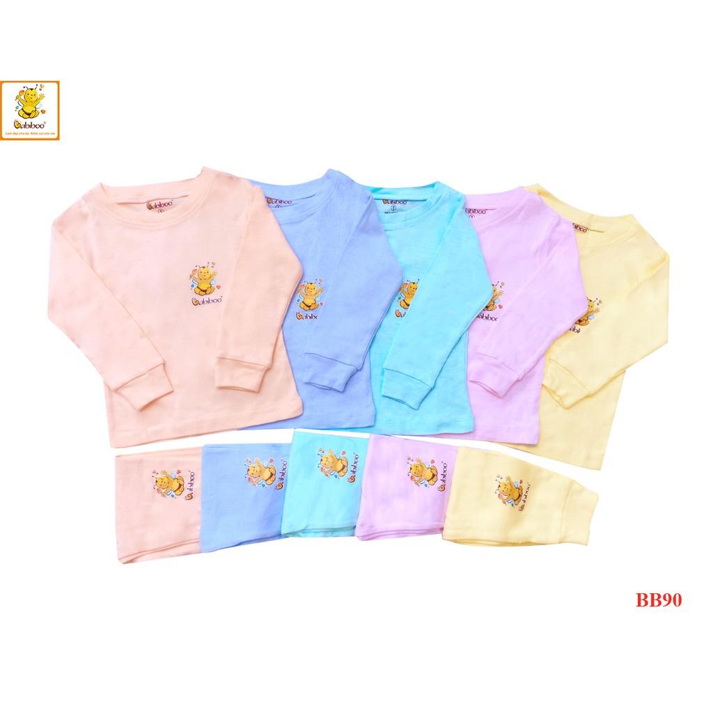 Bộ cotton bozip màu tay dài BABIBOO - BB90M