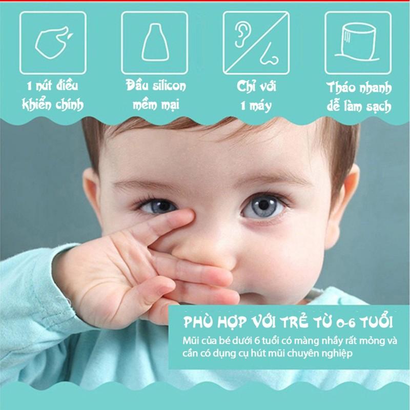 Máy Hút Mũi Little Bees LB-1801 Điện Tử Thông Minh 5 Cấp Độ, An Toàn Cho Bé Không Gây Đau Rát Mũi