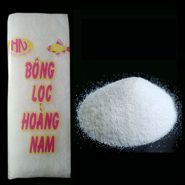 Combo Cát Thạch Anh + Bông Lọc Bể Cá 30x13cm