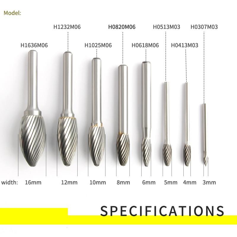 1 mũi khoan hình chữ H bằng thép Tungsten cacbua xoay được