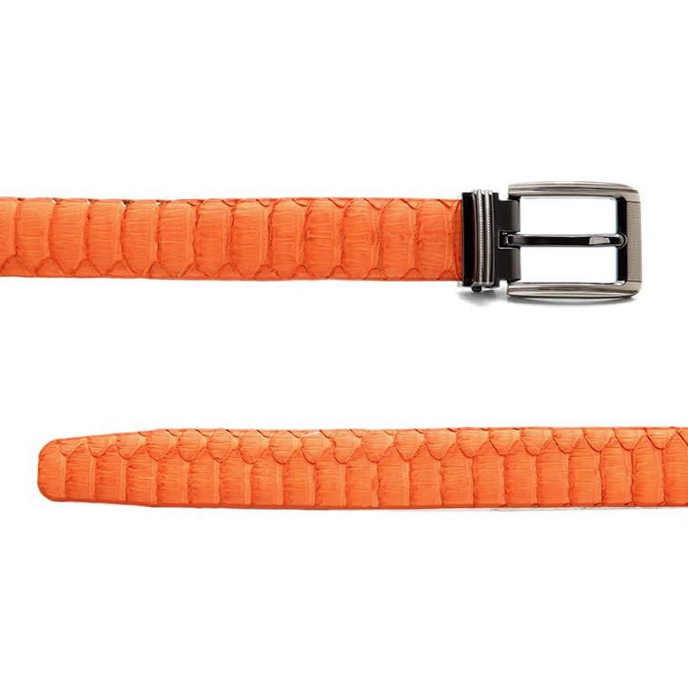 Thắt Lưng Nữ Da Trăn Vip Huy Hoàng HT5318 - Cam